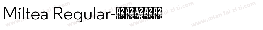 Miltea Regular字体转换
